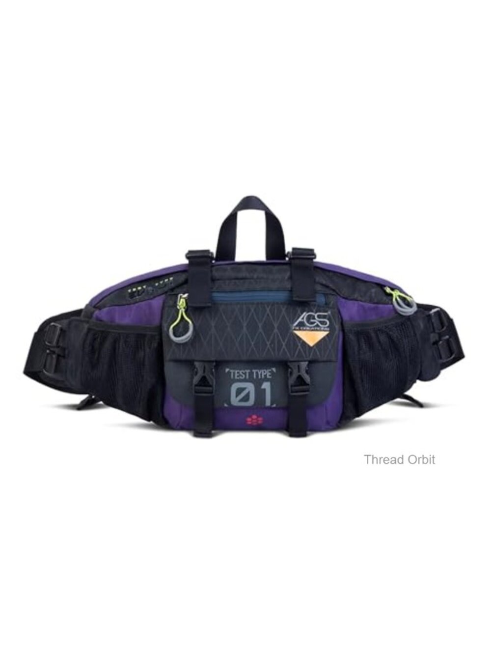 Nylon Crossbody Sling Bag Large Anime Utility Chest Bag Water Resistant
